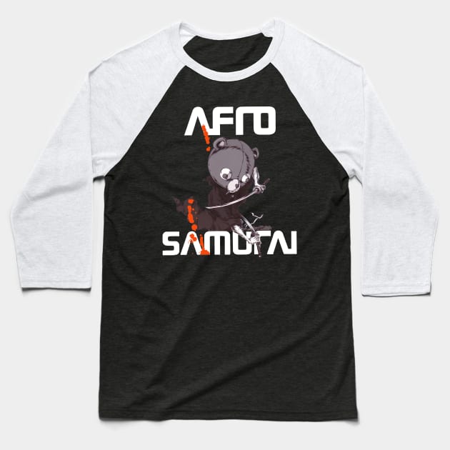 afro samurai Baseball T-Shirt by AssoDesign